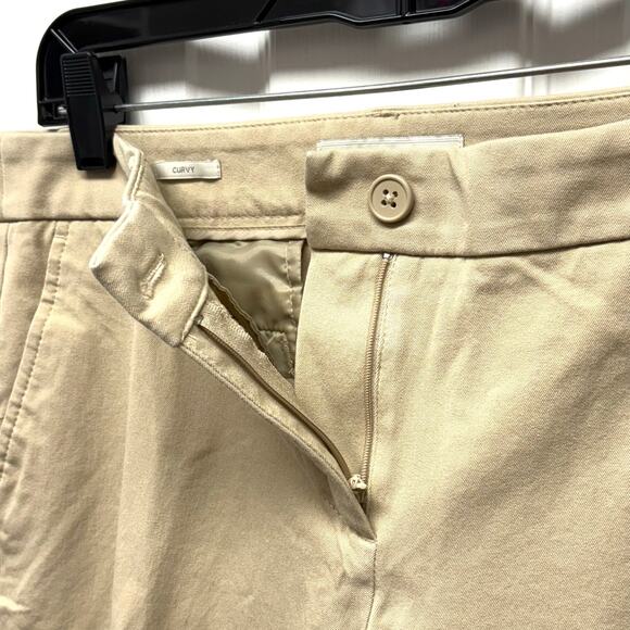 Talbots Chino Pants, Tan Curvy Fit, Ankle, Women's Size 10P - Picture 3 of 5